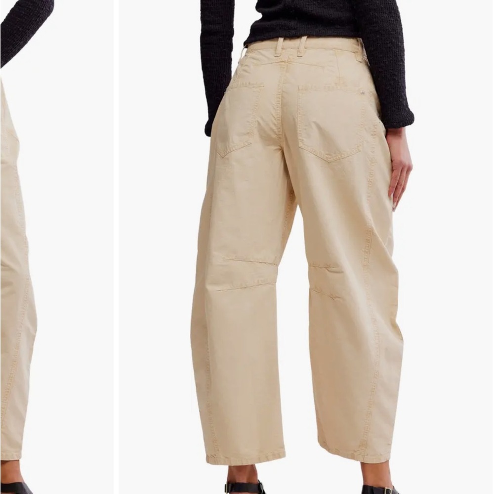 Free people Good Luck Barrel Leg Pants bleached out, SIZE 31 - Picture 2 of 11